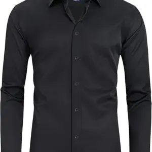 Slim Fit Wrinkle-Free Stretch Dress Shirt