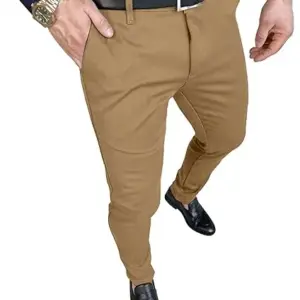 Slim Fit Tapered Stretch Suit Trousers