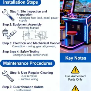Installation and maintenance of amusement rides and arcade machines