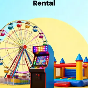 Rental of amusement rides, arcade games, and entertainment equipment