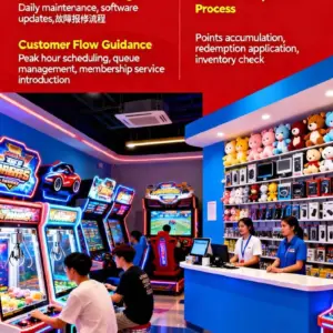 Operation of video arcade halls and prize redemption centers